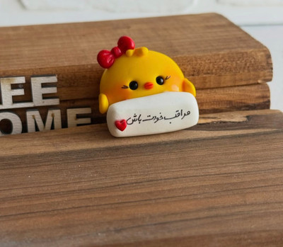 روداشبوردی جوجه پاپیون قرمز کد۳ با متن دلخواه