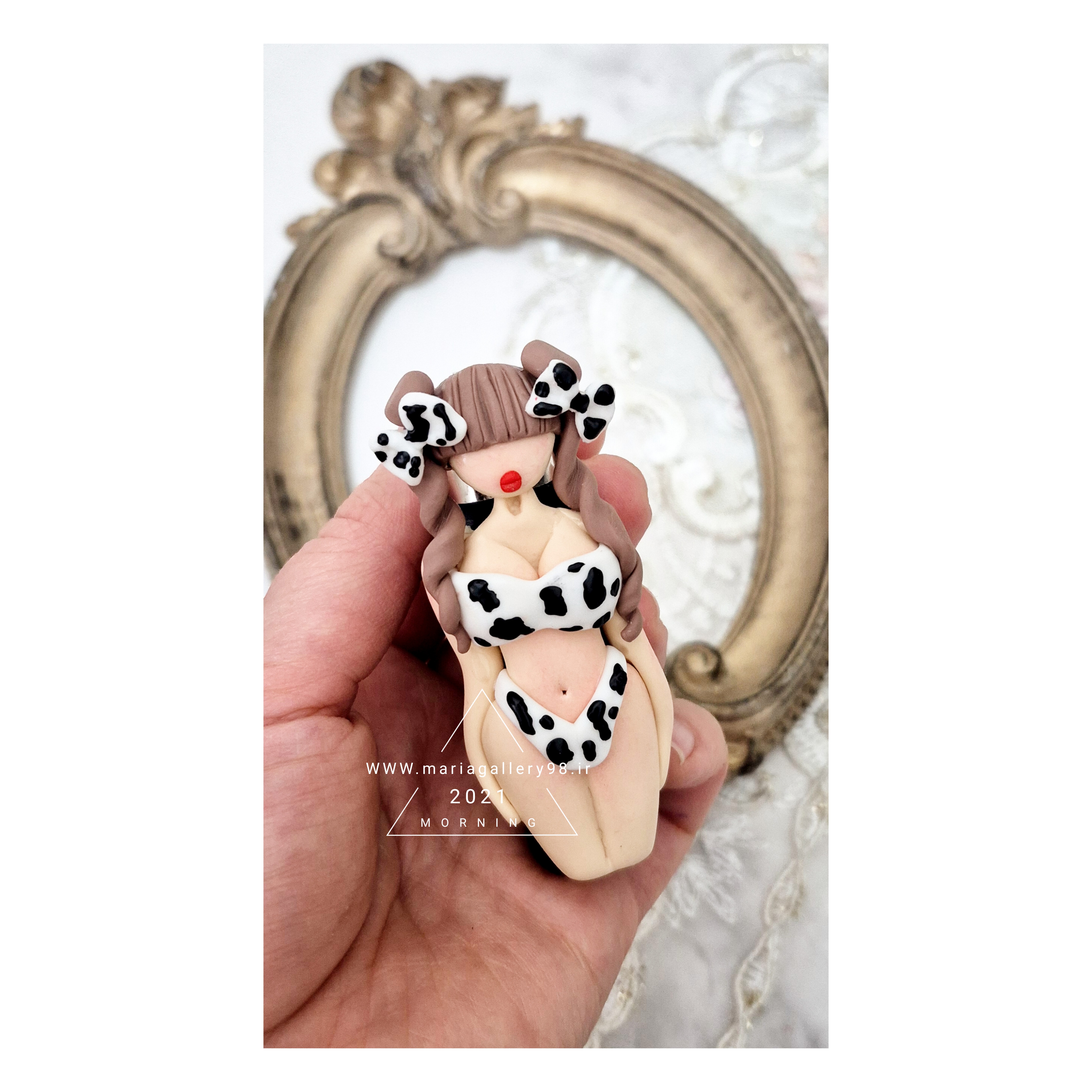 فندک دخترونه طرح لباس گاوی